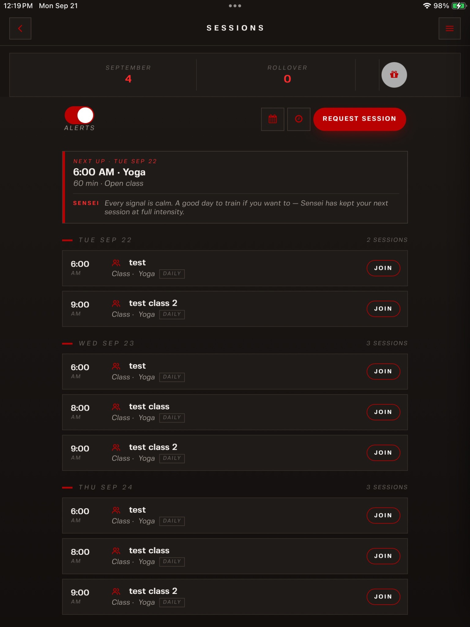 Sensei sessions: guidance alongside the upcoming schedule