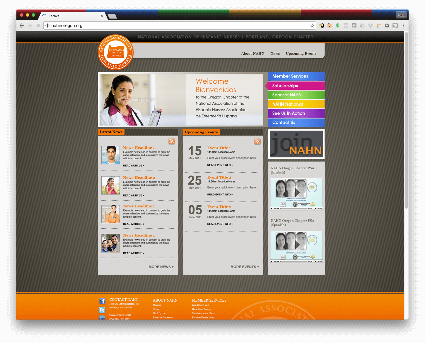 N.A.H.N. Website