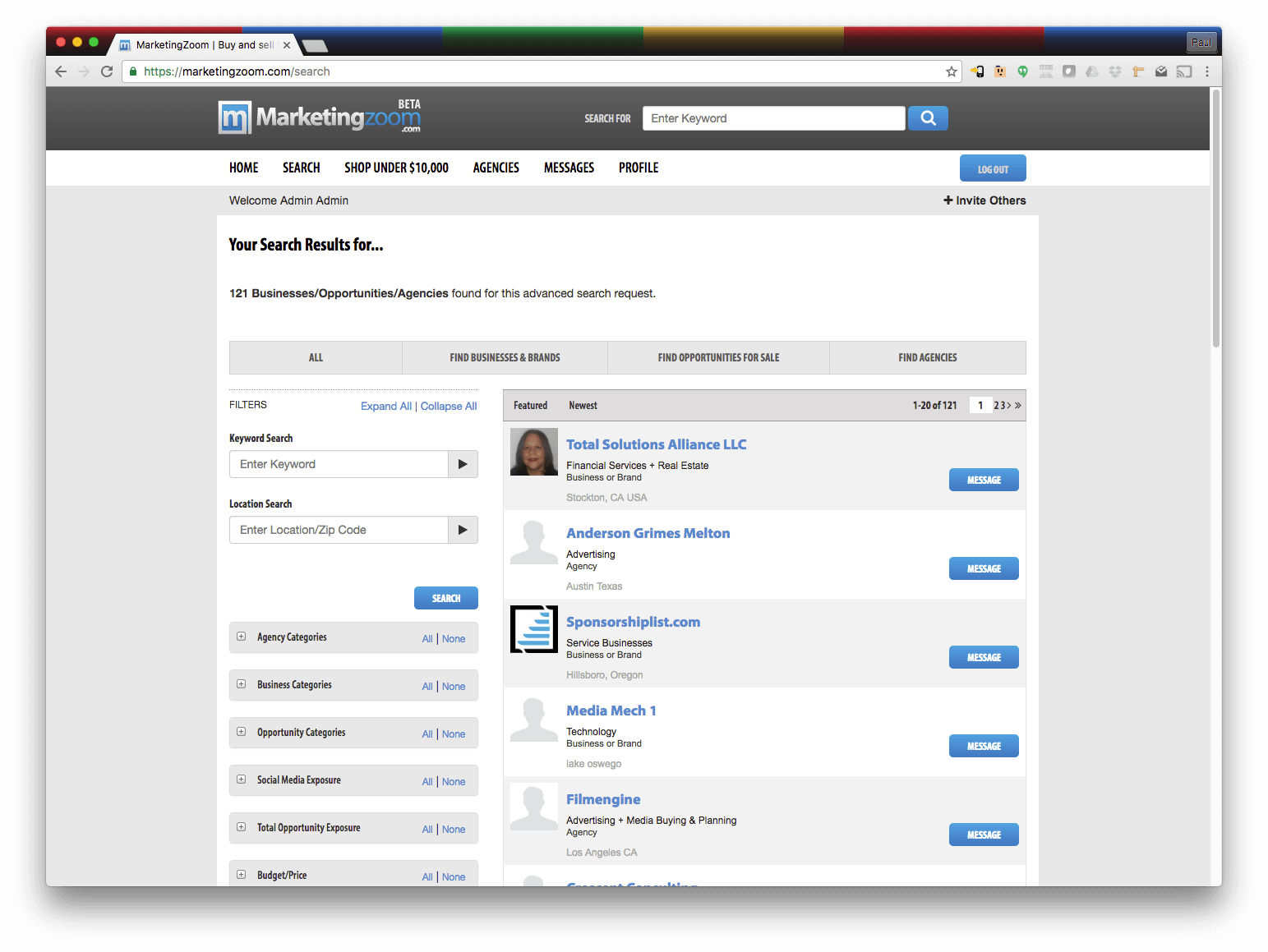 Marketing Zoom Website Application