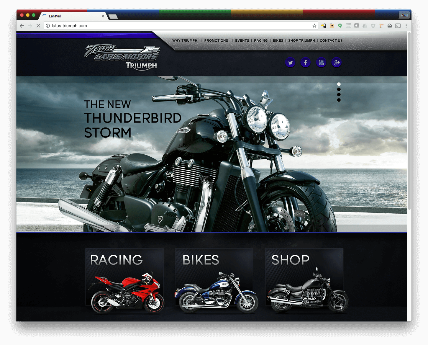 Triumph Motors Website