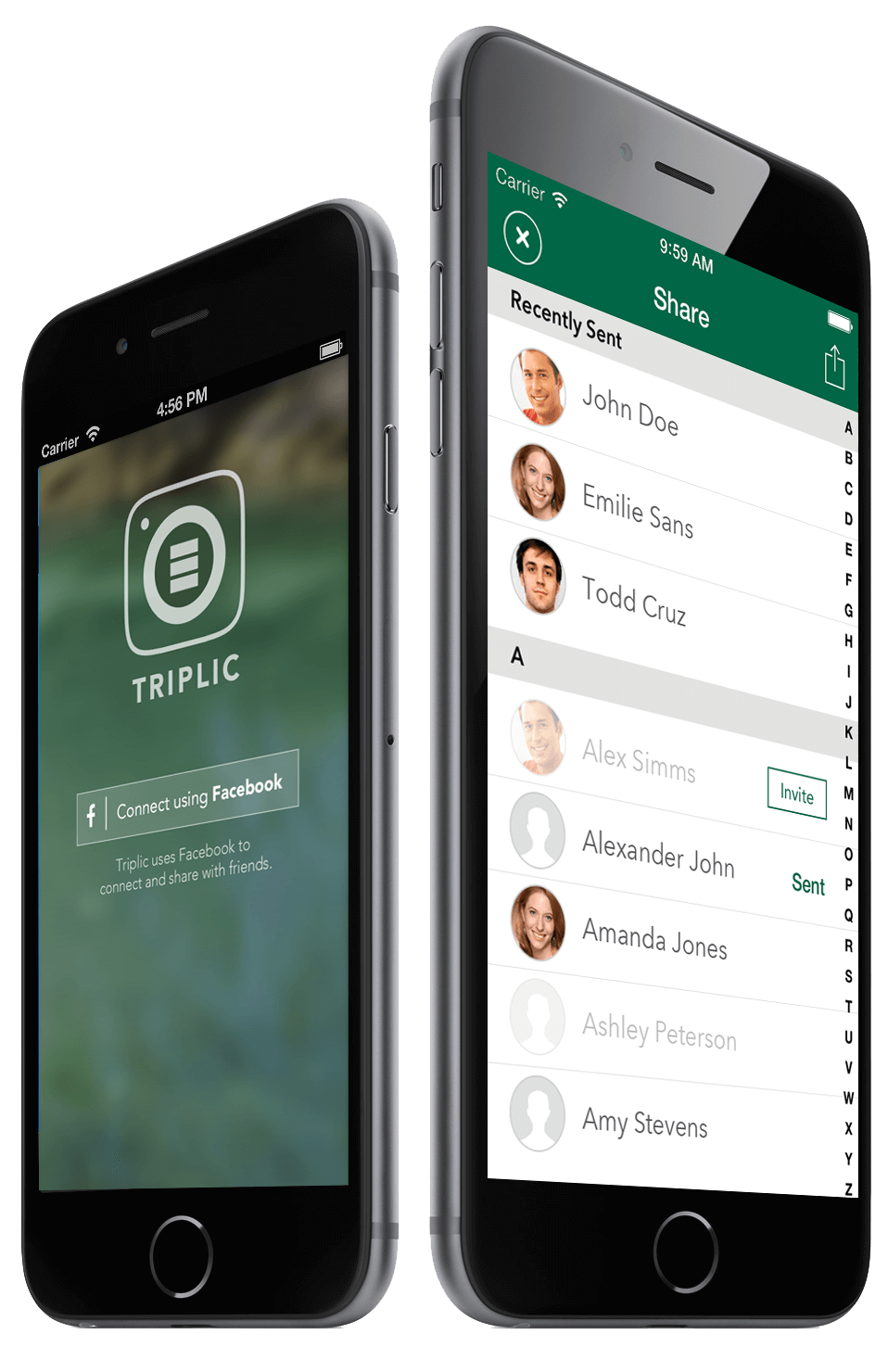 Triplic mobile app for iOS