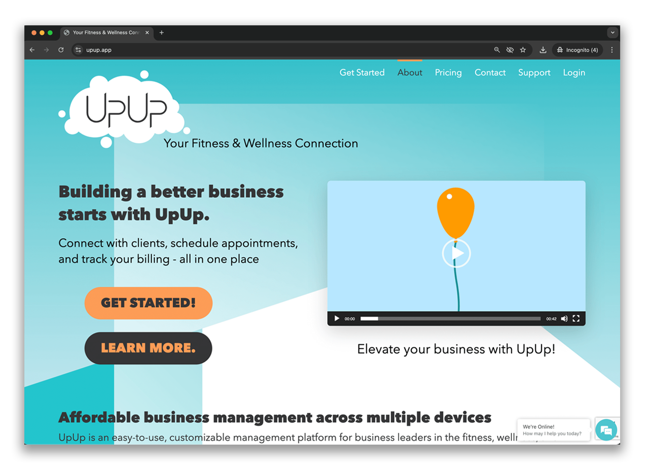 UpUp Web Application & Mobile Apps